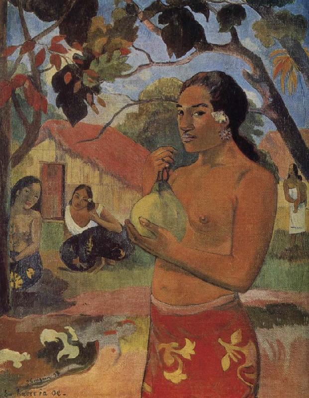 Paul Gauguin Take mango woman